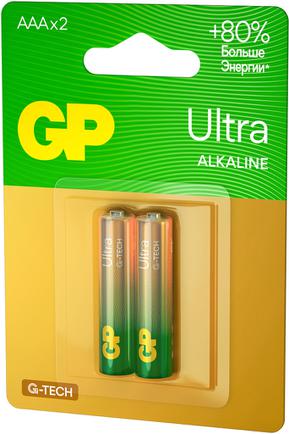 Батарейки GP Ultra Alkaline G-Tech AAA (2 шт)