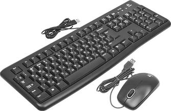 Комплект клавиатура и мышь Logitech MK120 Black