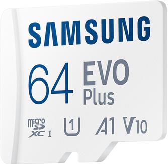 Карта памяти Samsung Evo Plus MB-MC64SA/APC microSDXC Class 10 64GB с адаптером