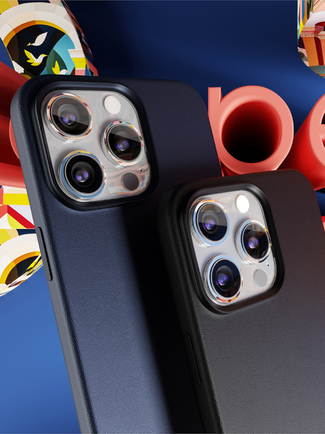 Клип-кейс VLP Ecopelle Case с MagSafe для Apple iPhone 15 синий