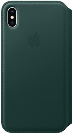 Чехол-книжка Apple Leather Folio для iPhone Xs Max «Зелёный лес»
