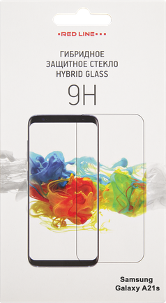 Защитное стекло Red Line Hybrid Glass для Samsung Galaxy A21s глянцевое