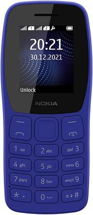 Изображение товара Мобильный телефон Nokia 105 DS TA-1416 Blue - надежный кнопочный телефон с двумя сим-картами