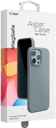 Клип-кейс VLP Aster Case для Apple iPhone 16 Pro Max с MagSafe серый
