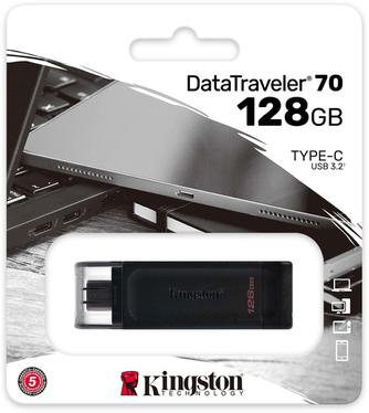 USB-накопитель Kingston DataTraveler 70 128GB Black