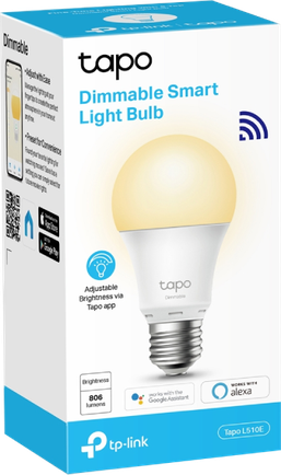 Умная лампочка TP-Link Tapo L510E E27 White
