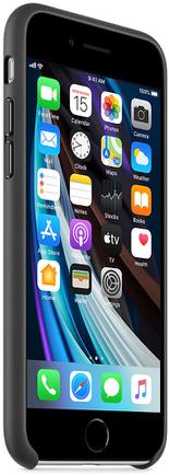 Клип-кейс Apple Leather Case для iPhone SE Чёрный