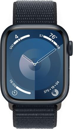 Умные часы Apple Watch Series 9, 41mm Aluminum Midnight с чёрным ремешком