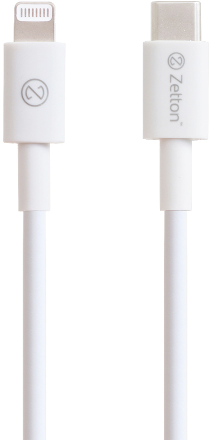 USB-C to Apple Lightning 1m White горящие скидки zetton usb c to apple lightning 1m white