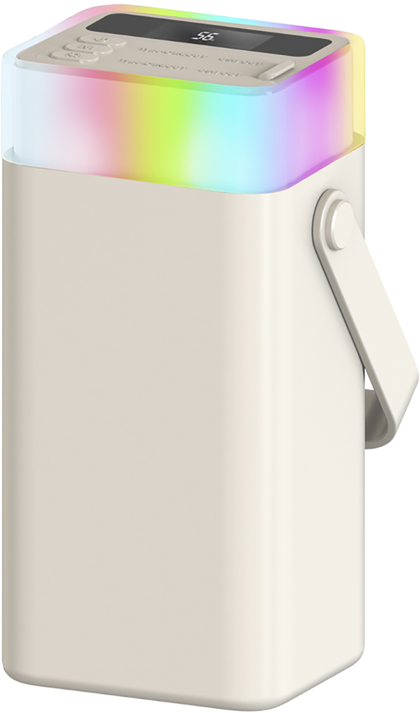 Портативное зарядное устройство TFN Aurora RGB 40 000 мАч Бежевое