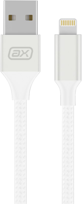 Кабель AXXA USB to Apple Lightning 1m White