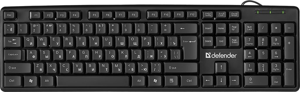 USB Element HB-520 RU Black клавиатура defender element hb 520 usb ru черный