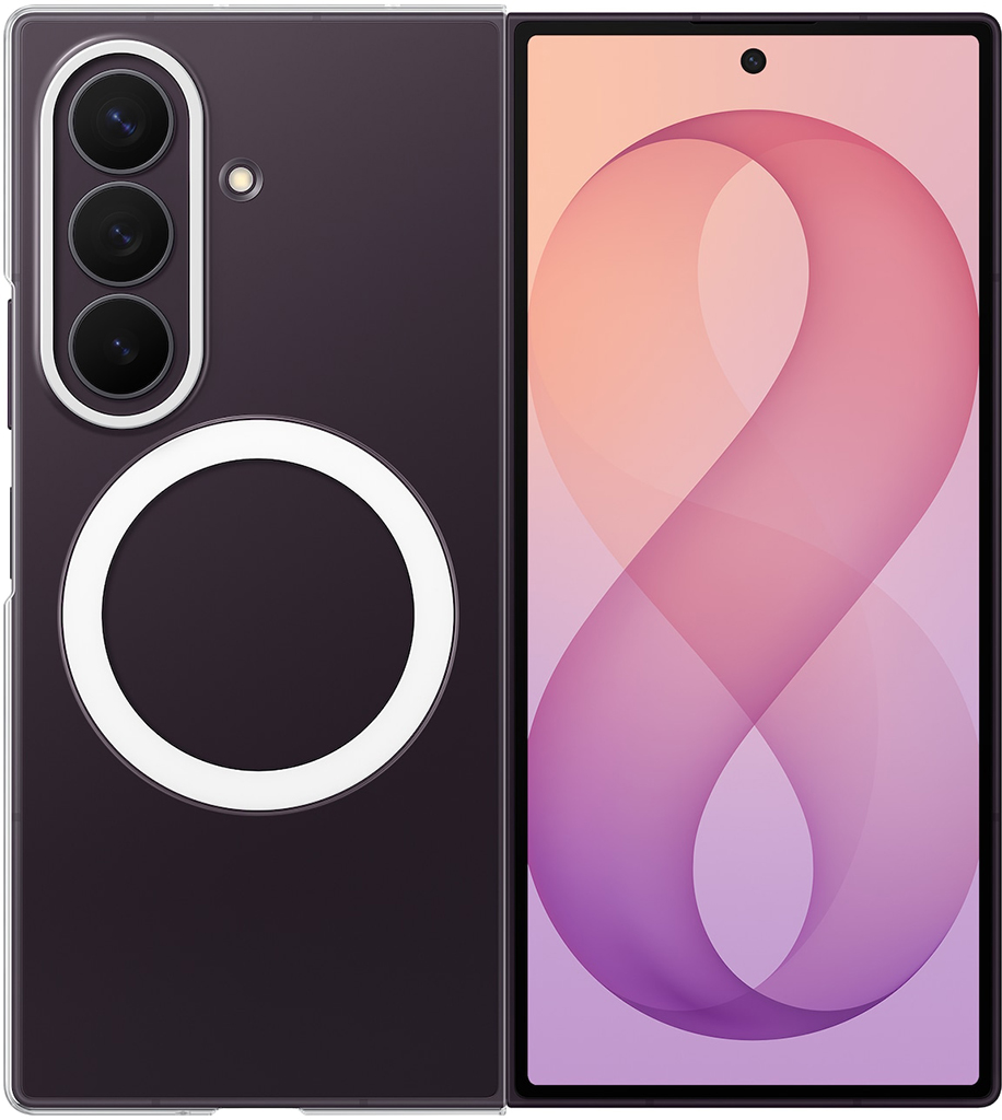 Клип-кейс Samsung Clear Magnet для Galaxy Z Fold8 Ультра с магнитным креплением Прозрачный