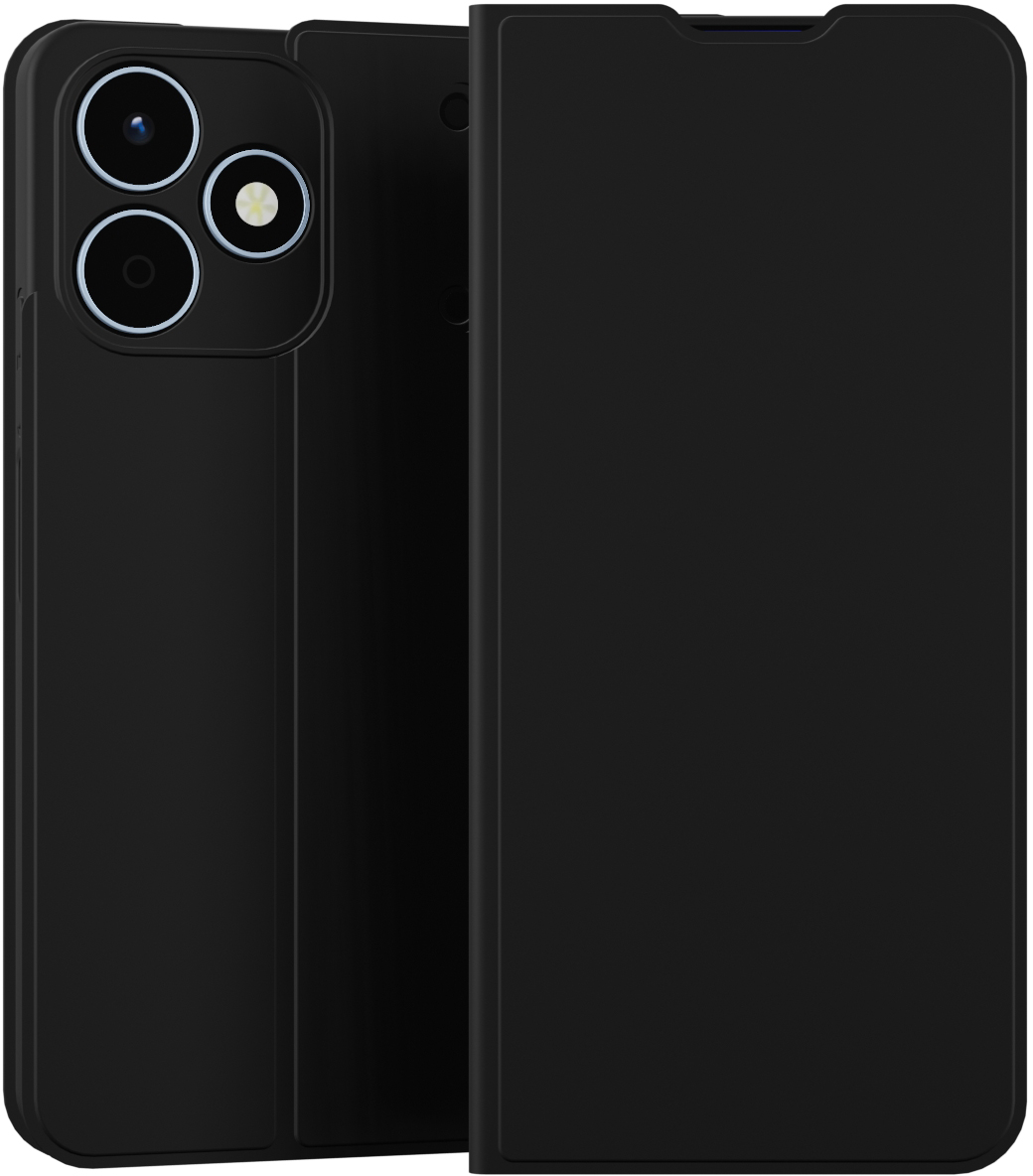 Чехол-книжка Krutoff Magnet для realme Note 80 Чёрный