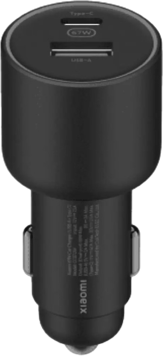 67W Car Charger Black