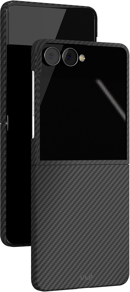 Клип-кейс VLP Kevlar Case с MagSafe для Samsung Galaxy Z Флип8 Чёрный