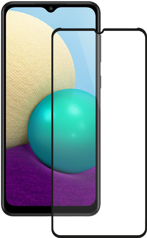 2.5D Full Glue для Samsung Galaxy A02 0.3mm Black