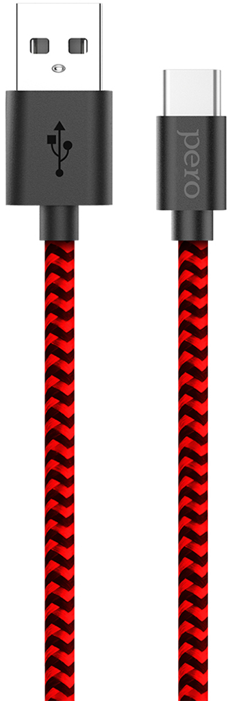 Кабель Pero DC-04 USB to USB-C 1m Red 490₽