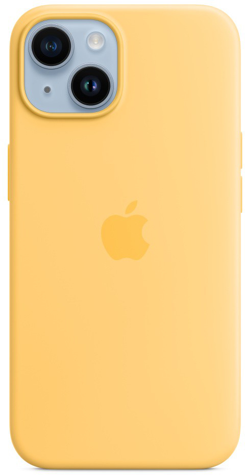 Silicone Case with MagSafe для iPhone 14 Sunglow матовый силиконовый чехол дама в бабочках на apple iphone xr 10r айфон икс р