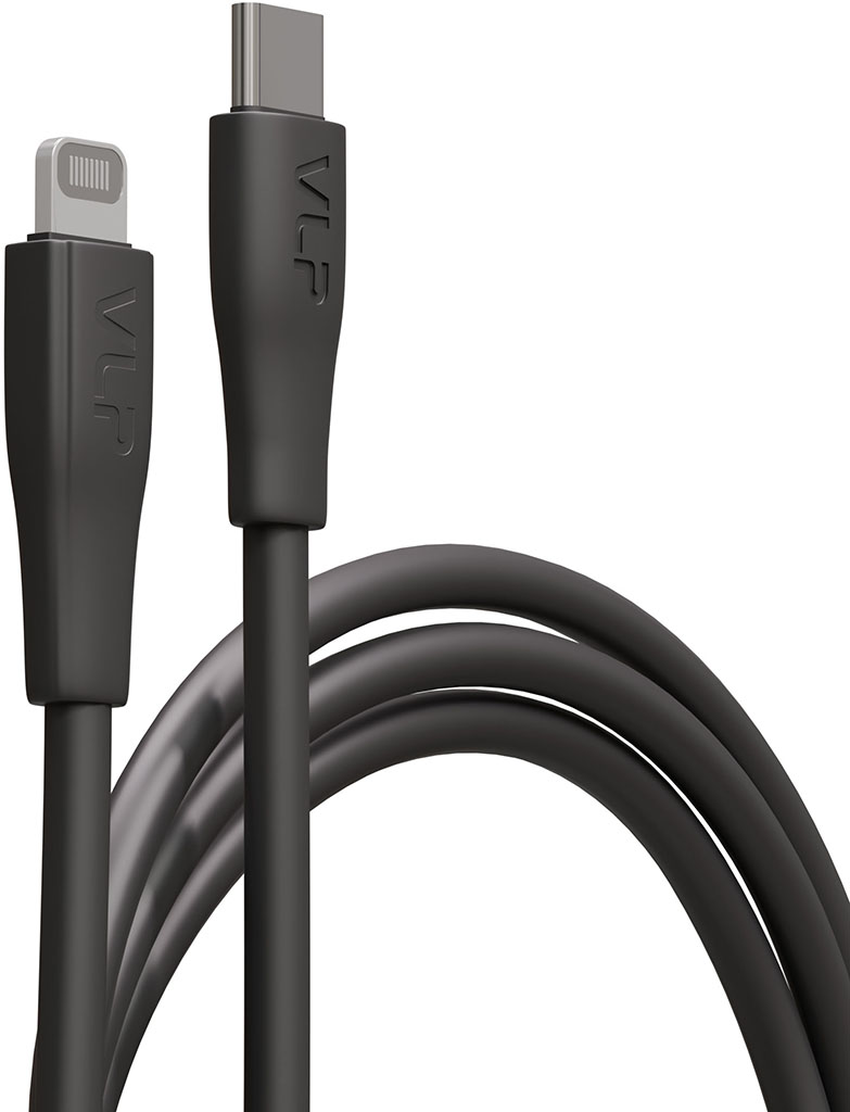Кабель VLP Lite Color Line USB-C Apple Lightning 1 м Чёрный 890₽
