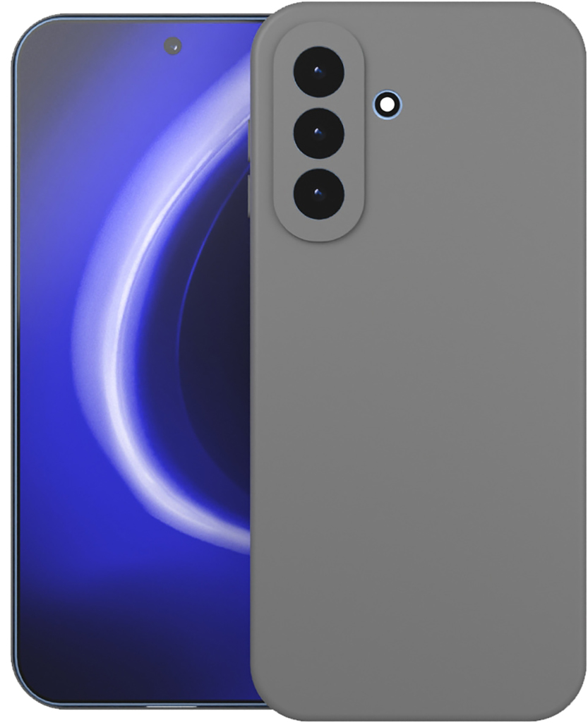 Клип-кейс Krutoff Silicone для Samsung Galaxy A17/A18 Серый