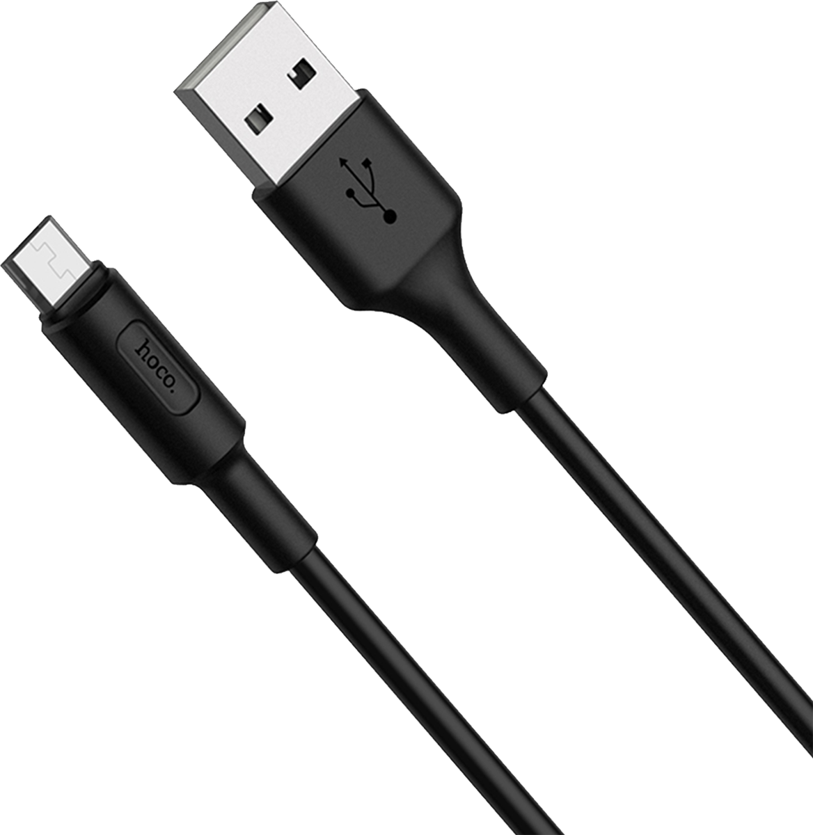 RA1 USB to microUSB 1m Black кабель hoco ra1 usb to microusb 1m black