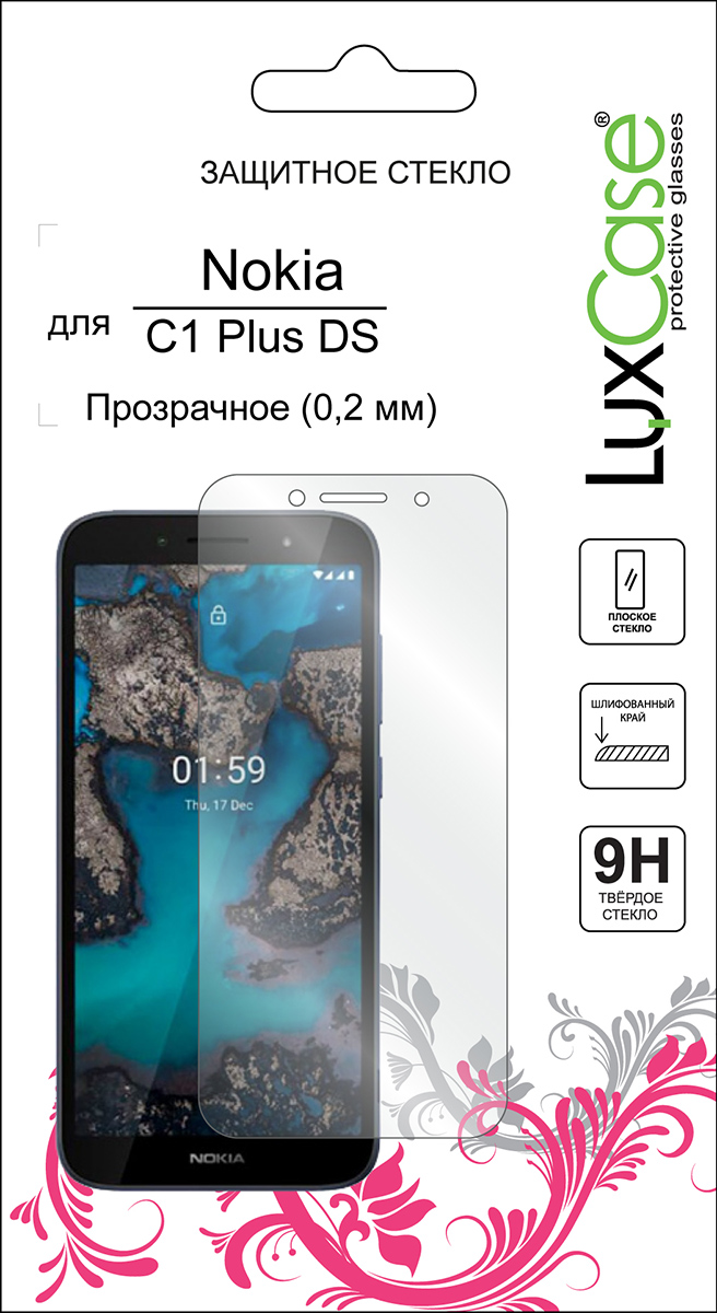 Горящие скидки LuxCase для Nokia C1 Plus 0.2mm глянцевое цена и фото