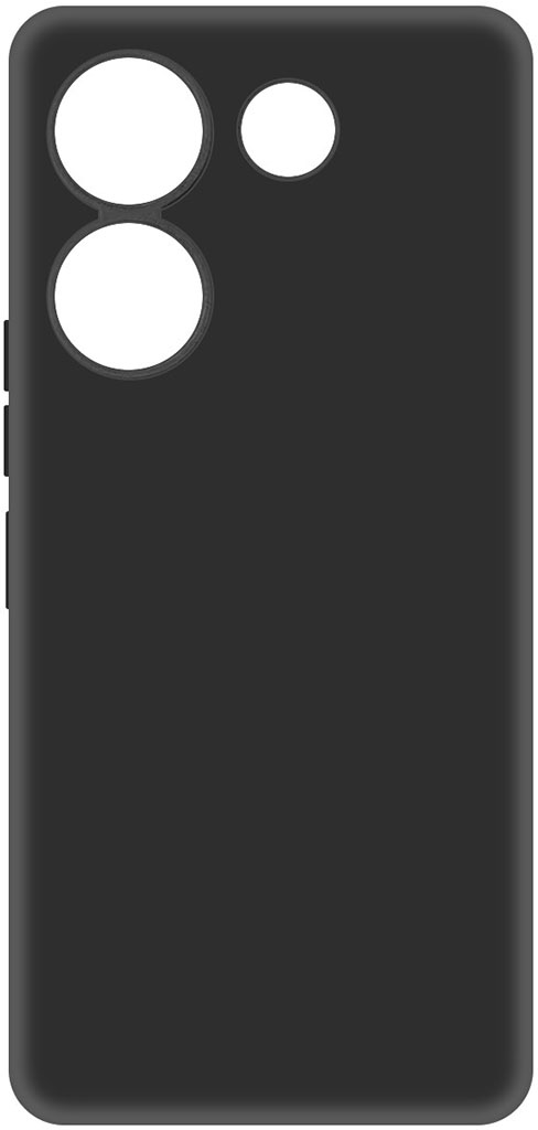 Клип-кейс Krutoff Soft для TECNO Camon 20/20 Pro Чёрный
