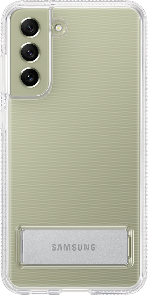 Clear Standing Cover S21 FE Transparent чехол samsung clear standing cover s20 fe transparent