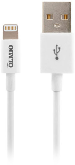 USB to Apple Lightning 1m White горящие скидки olmio usb to apple lightning 1m white