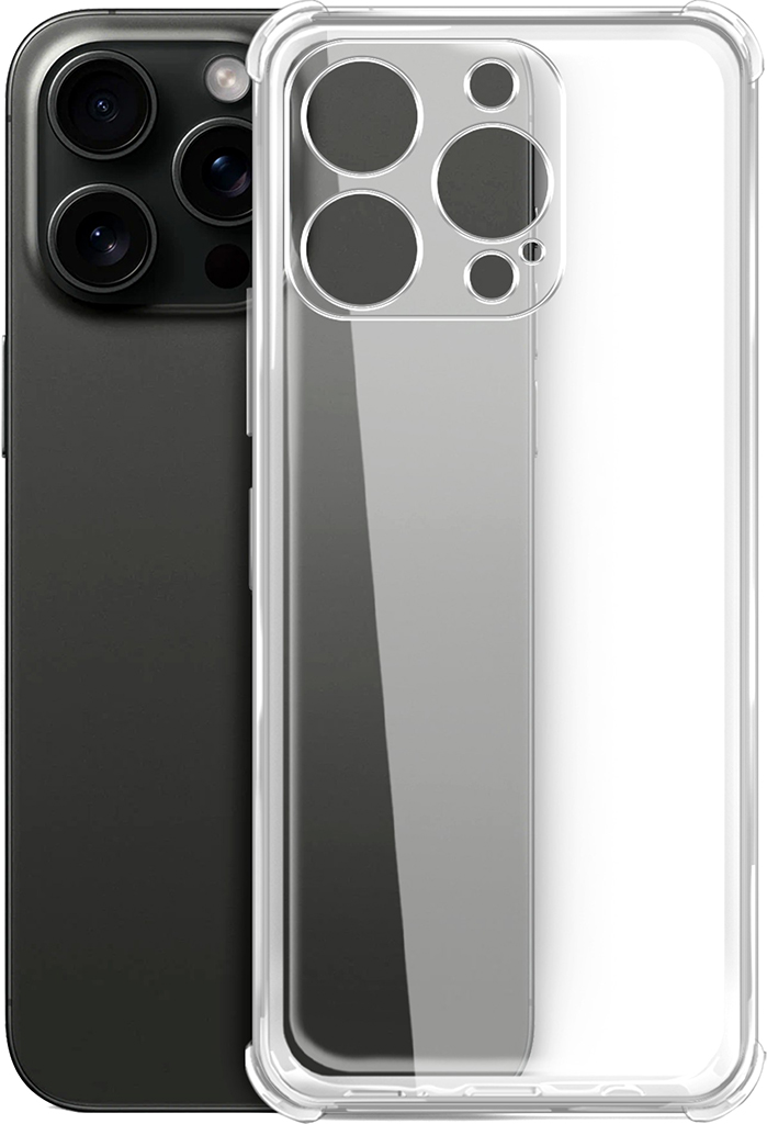 Чехол BoraSCO Bumper для Apple iPhone 15 Pro Max Transparent
