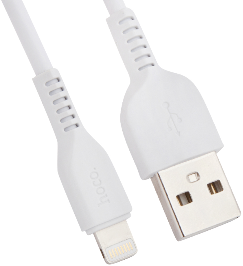 Фото - Кабель Hoco X20 USB to Apple Lightning 1m White аксессуар travel blue usb lightning cable 1m white 970_wht