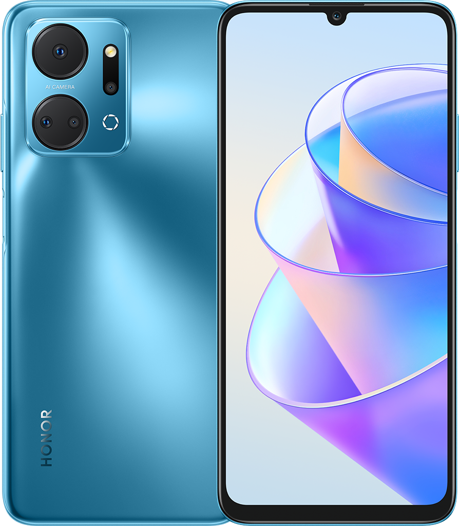 X7a Plus 6/128GB Ocean Blue силиконовый чехол капли на стекле на honor x7a хонор х7а