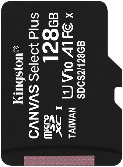 Карта памяти Kingston Canvas Select Plus microSDXC UHS-I Class 10 128GB