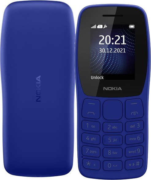 Кнопочный телефон Nokia 105 TA-1428 Dual SIM EAC Blue