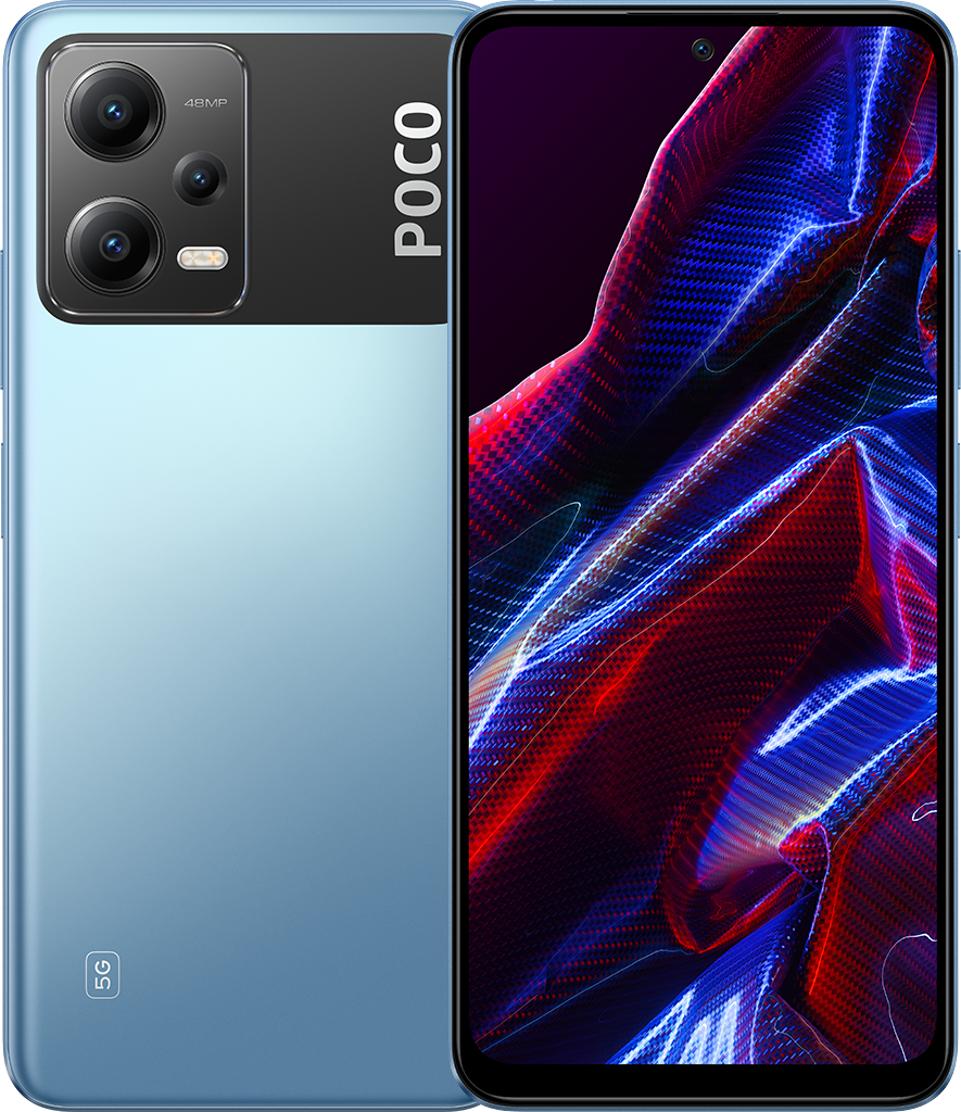 Смартфон POCO X5 5G 8/256GB Blue электронная сигарета smok thallo 80 вт с аккумулятором 3000 ма · ч