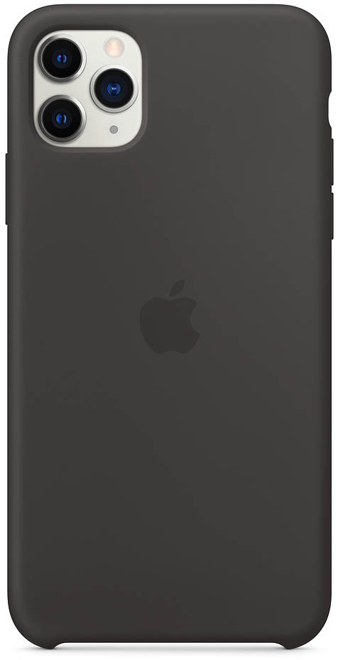 Silicone Case для iPhone 11 Pro Max Чёрный чехол deppa air case для apple iphone xs max красный