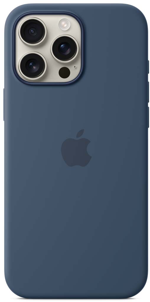 Клип-кейс Apple Silicone Case with MagSafe для Apple iPhone 16 Pro Max Denim 7590₽