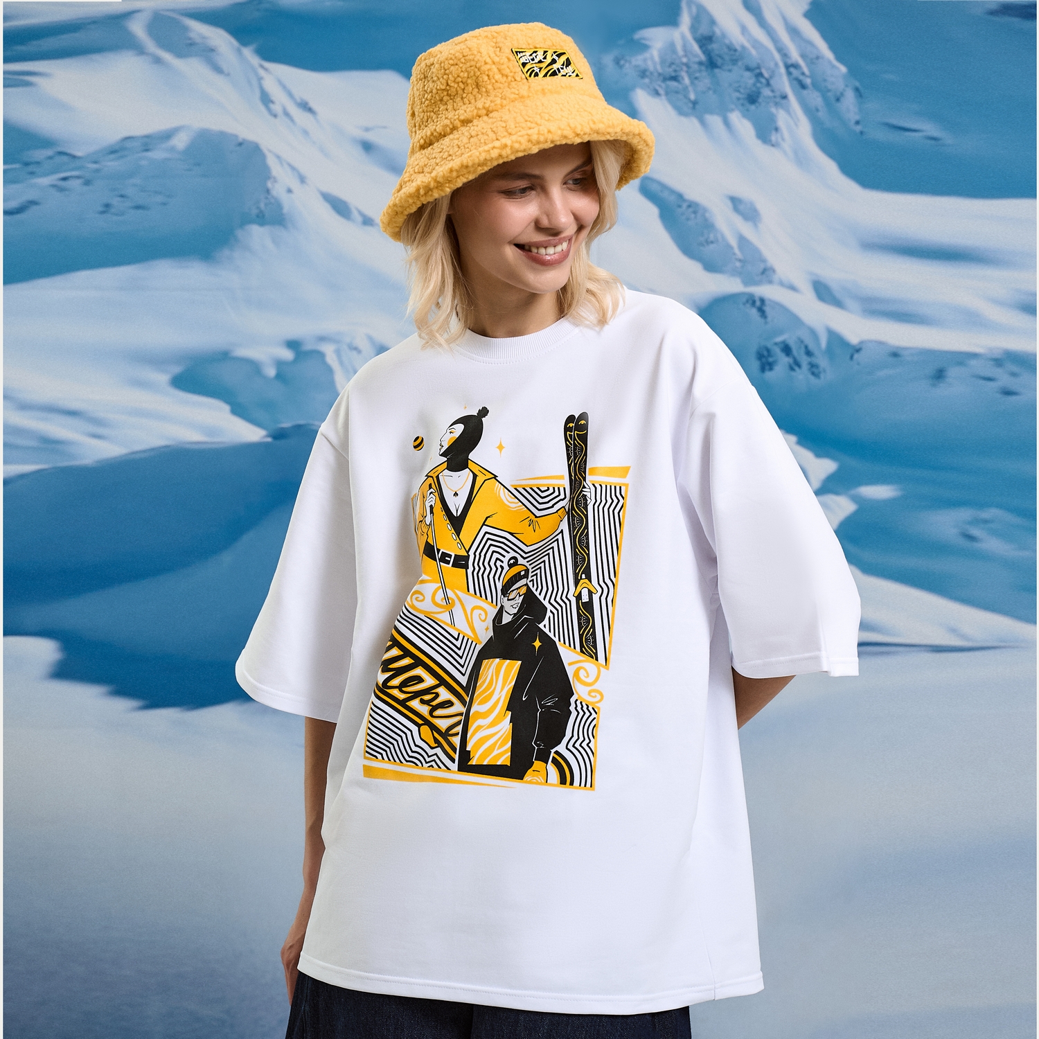 Футболка MySiberia «Моя Сибирь» M Белая