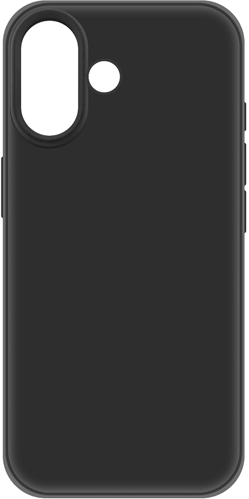 Клип-кейс Krutoff Silicone Case для Apple iPhone 16 Чёрный
