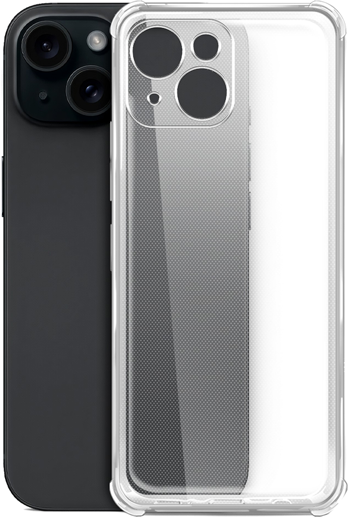 Чехол BoraSCO Bumper для Apple iPhone 15 Transparent
