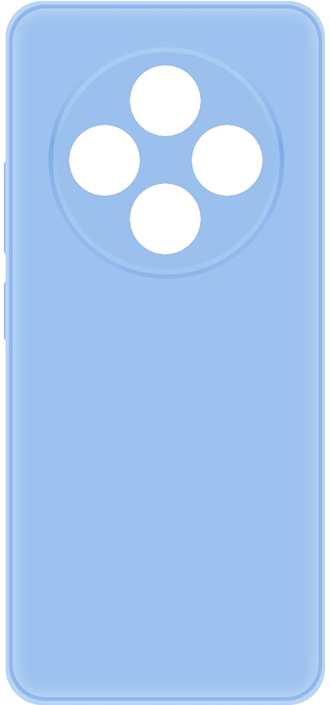 Клип-кейс Krutoff Silicone для Xiaomi REDMI 14C Голубой