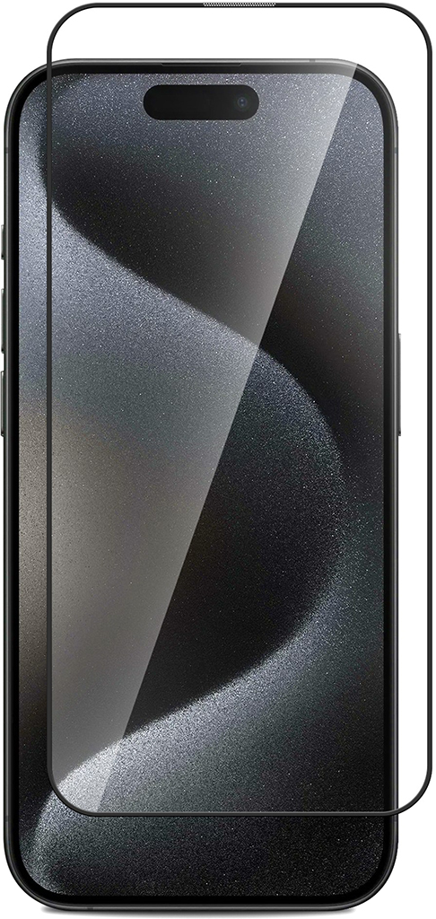 Защитное стекло и плёнка BoraSCO для Apple iPhone 15 Pro Black цена и фото