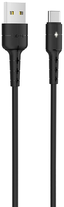 X30 USB to USB-C 1.2m Black кабель для зарядки hoco u14 серый usb на micro usb 1 2 метра с индикатором п