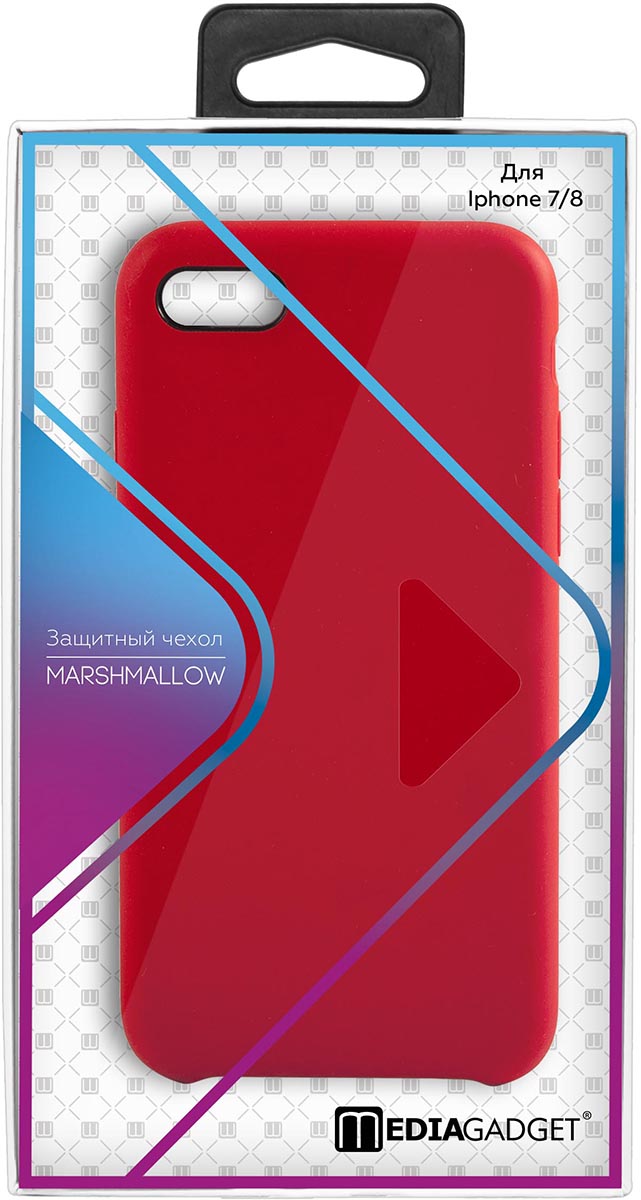 для Apple iPhone 7/8 Red клип кейс mediagadget huawei p smart 2019 пластик blue