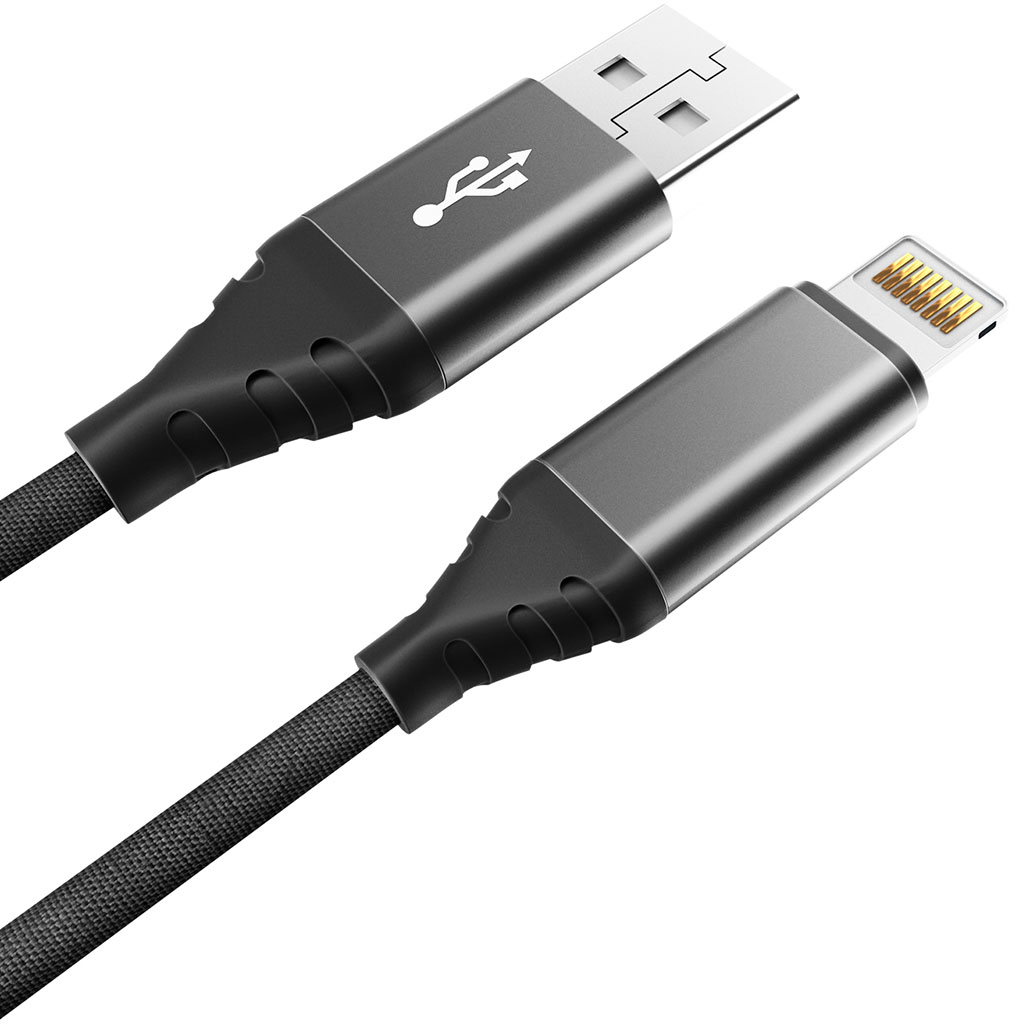 CE-610 USB to Apple Lightning 1m Black дата кабель akai ce 610 usb a lightning оплетка текстиль blue