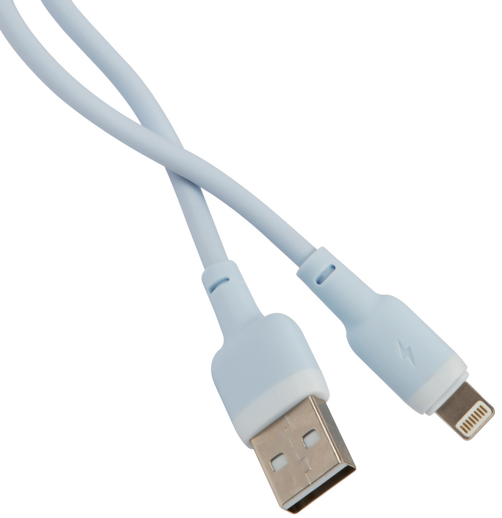 Touch USB to Apple Lighting 1m 3A Blue кабель red line touch usb to apple lighting 1m 3a white