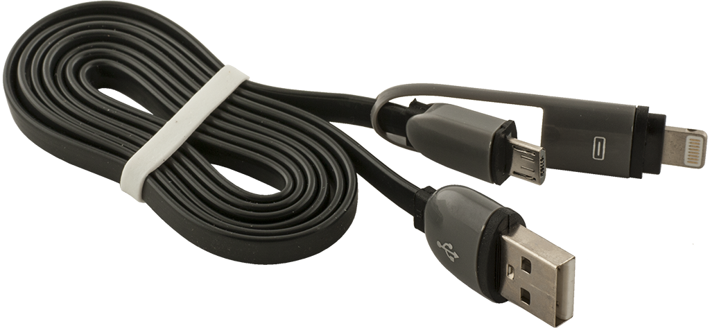 Кабель Just Case USB to Apple Lightning/microUSB 1m Black кабель hoco x13 usb to microusb 1m white