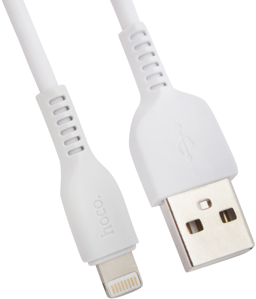 Фото - Кабель Hoco X13 USB to Apple Lightning 1m White аксессуар travel blue usb lightning cable 1m white 970_wht