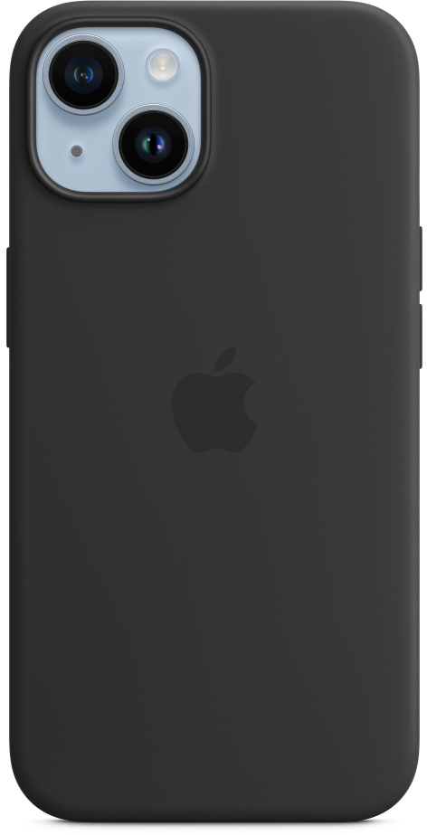 Silicone Case with MagSafe для iPhone 14 Midnight матовый силиконовый чехол дама в бабочках на apple iphone xr 10r айфон икс р
